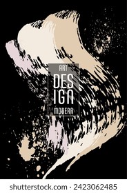 Сovers with brush strokes and splashes for books, magazines, catalogs. Universal abstract layouts.
