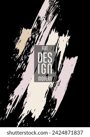 Сovers with brush strokes and splashes for books, magazines, catalogs. Universal abstract layouts.
