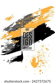 С con pinceladas y salpicaduras para libros, revistas, catálogos. Diseños abstractos universales.