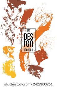 Сovers with brush strokes and splashes for books, magazines, catalogs. Universal abstract layouts.
