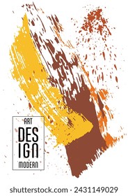 Сovers with brush strokes and splashes for books, magazines, catalogs. Universal abstract layouts.
