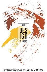 Сovers with brush strokes and splashes for books, magazines, catalogs. Universal abstract layouts.
