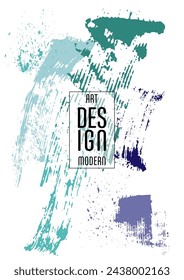Сovers with brush strokes and splashes for books, magazines, catalogs. Universal abstract layouts.