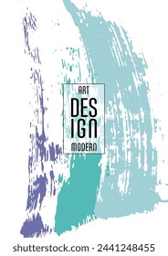 Сovers with brush strokes and splashes for books, magazines, catalogs. Universal abstract layouts.
