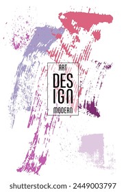 С mit Pinselstrichen und Spritzern für Bücher, Zeitschriften, Kataloge. Allgemeine abstrakte Layouts.
