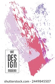 Сovers with brush strokes and splashes for books, magazines, catalogs. Universal abstract layouts.
