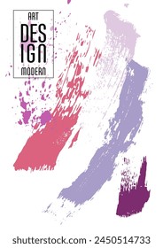 Сovers with brush strokes and splashes for books, magazines, catalogs. Universal abstract layouts.
