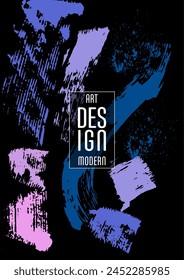 Сovers with brush strokes and splashes for books, magazines, catalogs. Universal abstract layouts.
