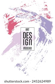 Сovers with brush strokes and splashes for books, magazines, catalogs. Universal abstract layouts.
