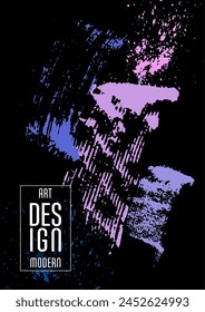 Сovers with brush strokes and splashes for books, magazines, catalogs. Universal abstract layouts.
