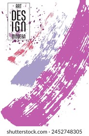 Сovers with brush strokes and splashes for books, magazines, catalogs. Universal abstract layouts.
