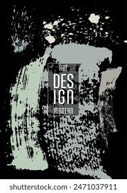 Сovers with brush strokes and splashes for books, magazines, catalogs. Universal abstract layouts.
