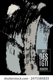 Сovers with brush strokes and splashes for books, magazines, catalogs. Universal abstract layouts.
