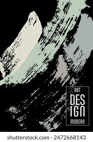 Сovers with brush strokes and splashes for books, magazines, catalogs. Universal abstract layouts.