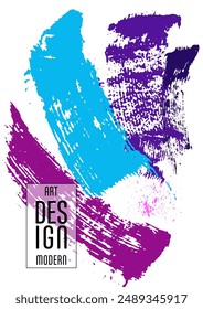 Сovers with brush strokes and splashes for books, magazines, catalogs. Universal abstract layouts.
