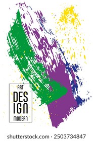 Сovers with brush strokes and splashes for books, magazines, catalogs. Universal abstract layouts.
