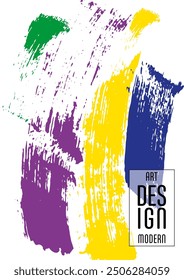 Сovers with brush strokes and splashes for books, magazines, catalogs. Universal abstract layouts.
