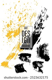 Сovers with brush strokes and splashes for books, magazines, catalogs. Universal abstract layouts.
