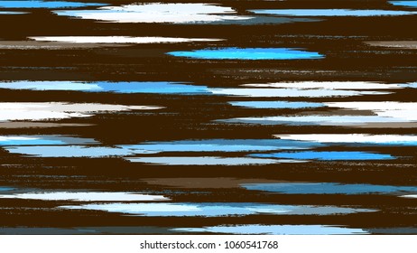 Brush Strokes and Stripes with Watercolor Grunge Effect. Grungy Seamless Lines Pattern Design. Paint Watercolor Style Stripes. Fabric, Fashion Print Design Pattern.