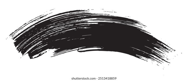 Brush strokes templates, vector grunge paintbrush