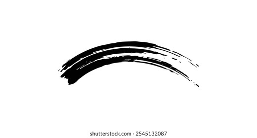 Brush strokes templates, vector grunge paintbrush. vector ilustration