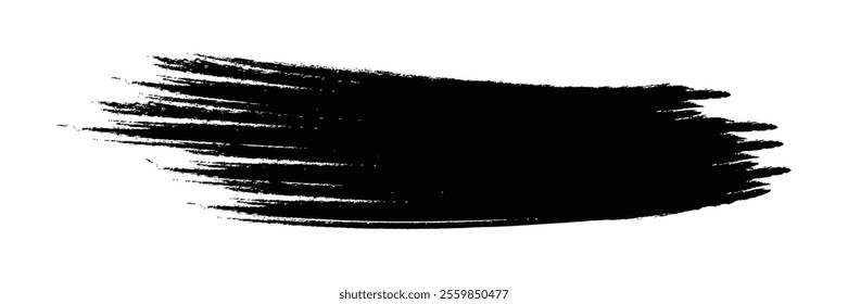 Brush strokes templates, vector grunge paintbrush