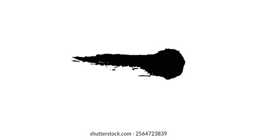 Brush strokes templates, vector grunge paintbrush