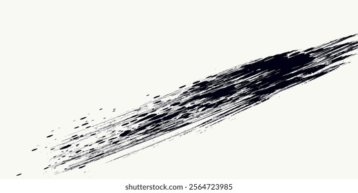 Brush strokes templates, vector grunge paintbrush