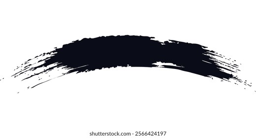 Brush strokes templates, vector grunge paintbrush