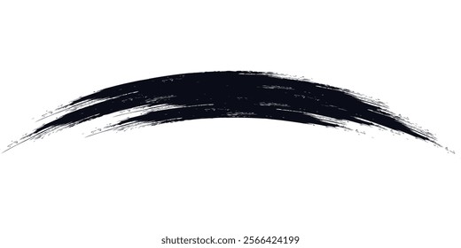 Brush strokes templates, vector grunge paintbrush