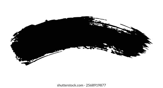 Brush strokes templates, vector grunge paintbrush
