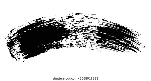 Brush strokes templates, vector grunge paintbrush
