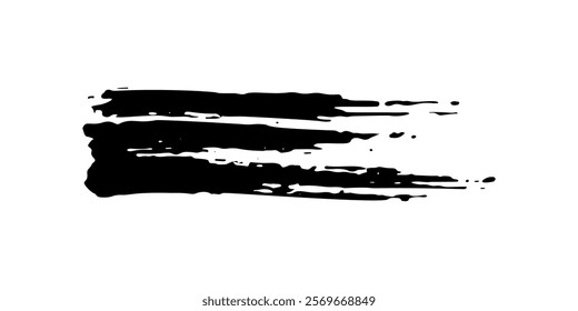 Brush strokes templates, vector grunge paintbrush. eps 10