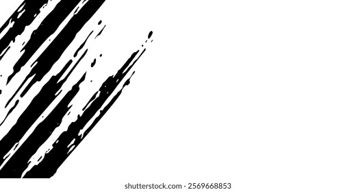 Brush strokes templates, vector grunge paintbrush. eps 10