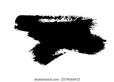 Brush strokes templates, vector grunge paintbrush