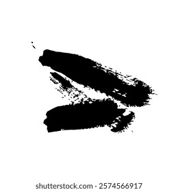 Brush strokes templates, vector grunge paintbrush