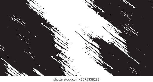 Brush strokes templates, vector grunge paintbrush	