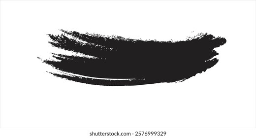 Brush strokes templates, vector grunge paintbrush