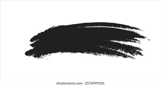 Brush strokes templates, vector grunge paintbrush