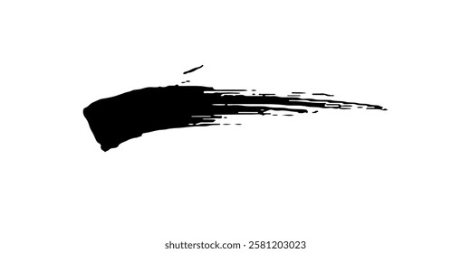 Brush strokes templates, vector grunge paintbrush