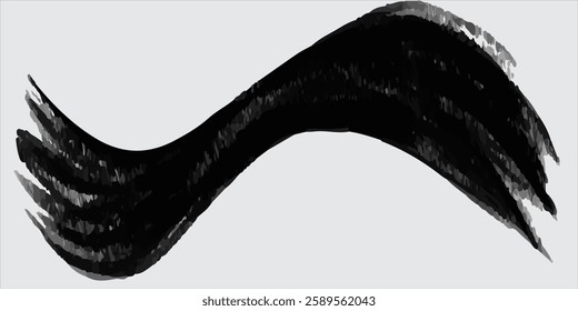 Brush strokes templates, vector grunge paintbrush