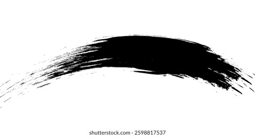 Brush strokes templates, vector grunge paintbrush