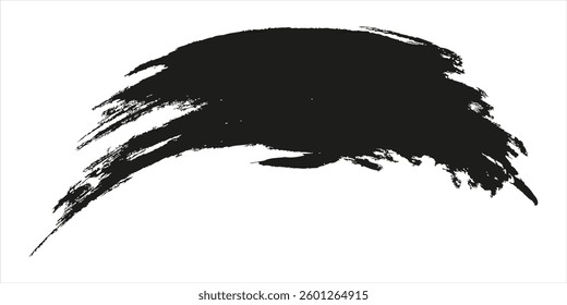 Brush strokes templates, vector grunge paintbrush