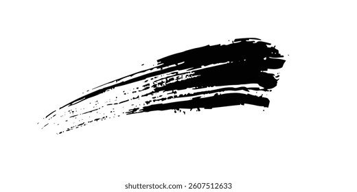 Brush strokes templates, vector grunge paint brush effect