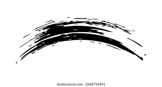 Brush strokes templates, vector grunge paintbrush
