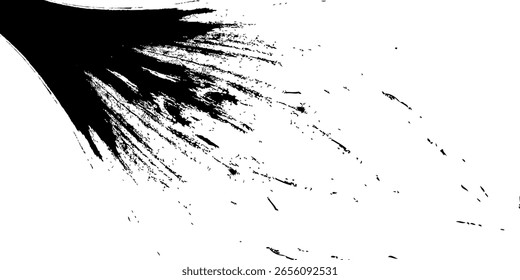 Plantillas de pinceladas, diseño de pincel grunge de Vector