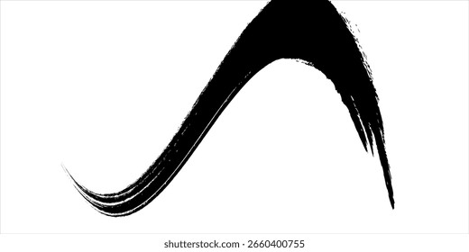Brush strokes templates, vector grunge paintbrush