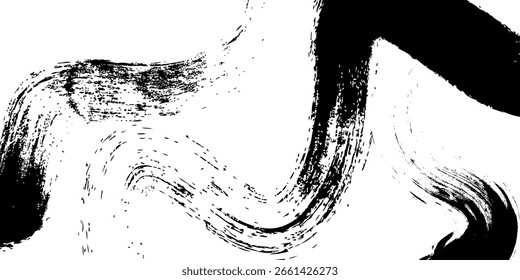 Plantillas de pinceladas, pincel grunge de Vector