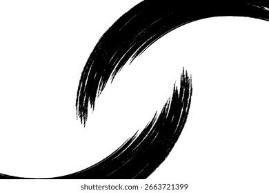 Plantillas de pinceladas, pincel grunge de Vector