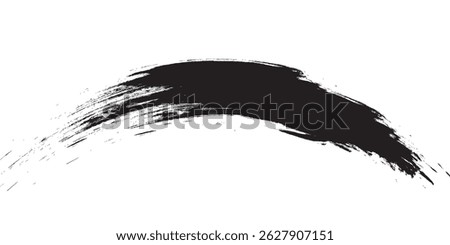 Brush strokes templates, vector grunge paintbrush